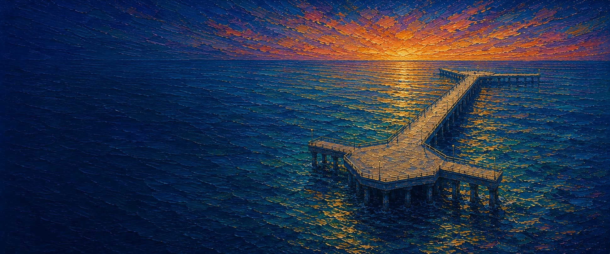Belmont Veterans Memorial Pier location artwork