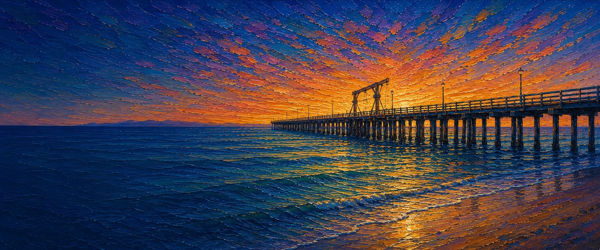 Goleta Pier (Goleta Beach Fishing Pier) location artwork