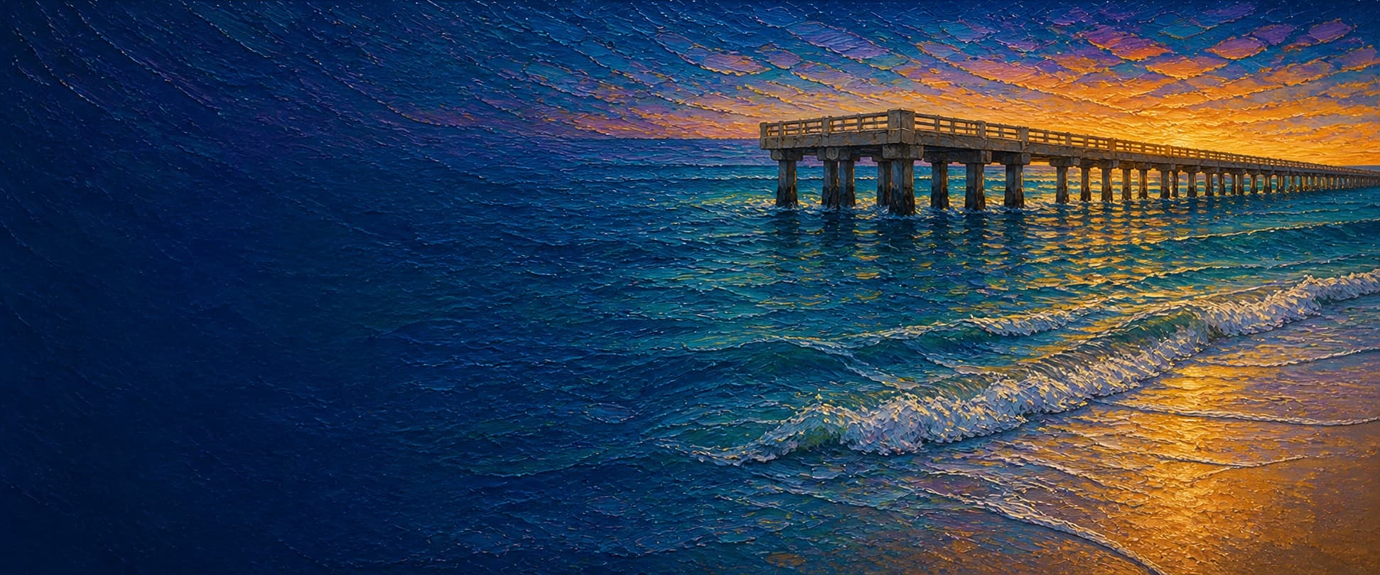 Hermosa Beach Pier location artwork