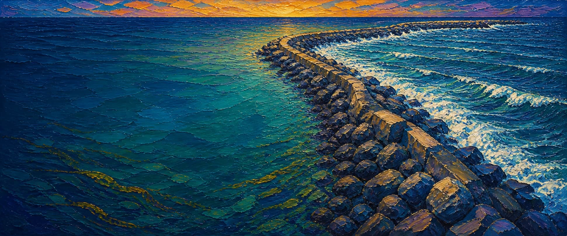 King Harbor Breakwater (North Breakwater) location artwork