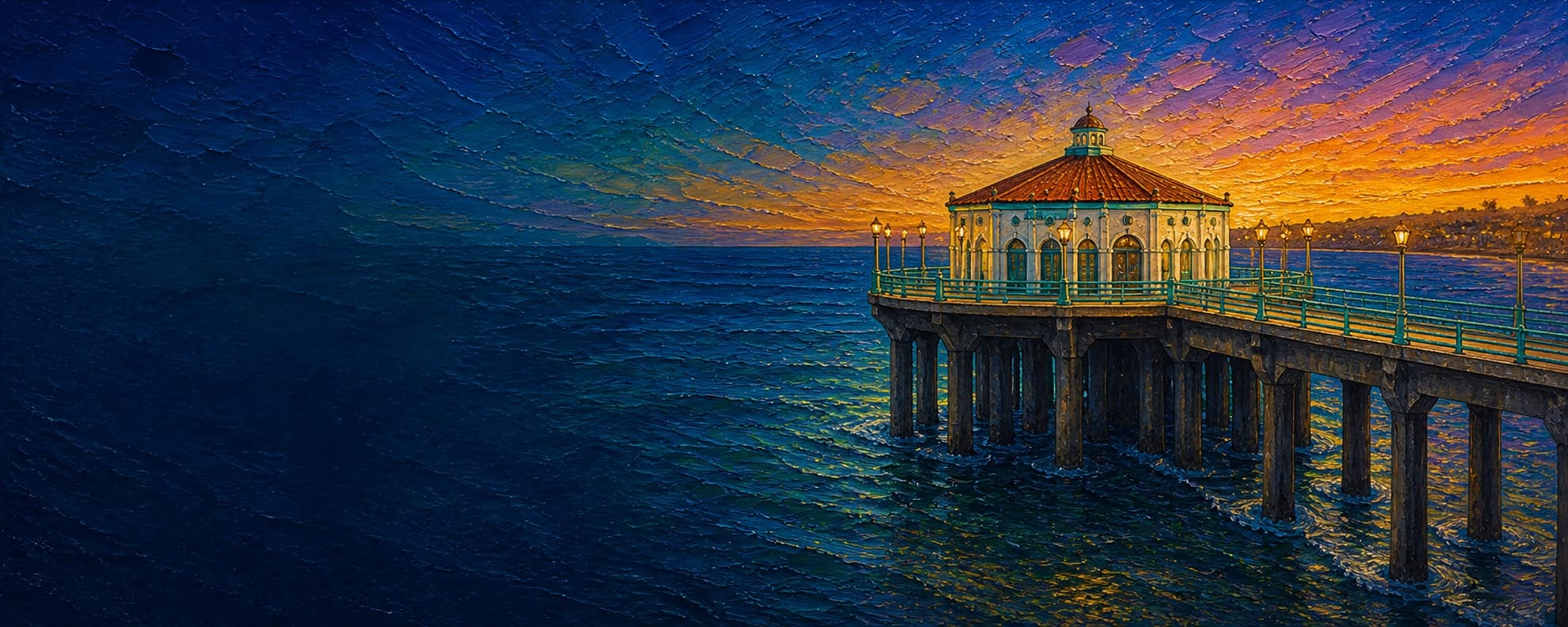 Manhattan Beach Pier (Manhattan Beach State Pier) location artwork