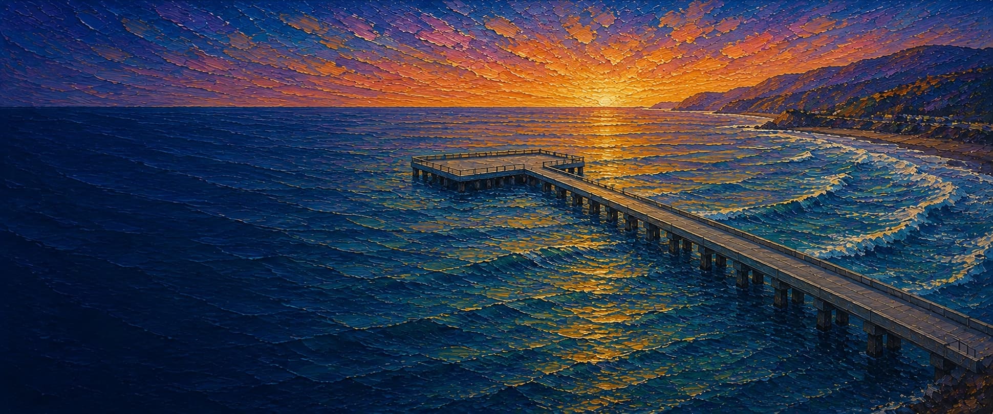 Pacifica Municipal Pier (Rev. Herschell Harkins Memorial Pier) location artwork