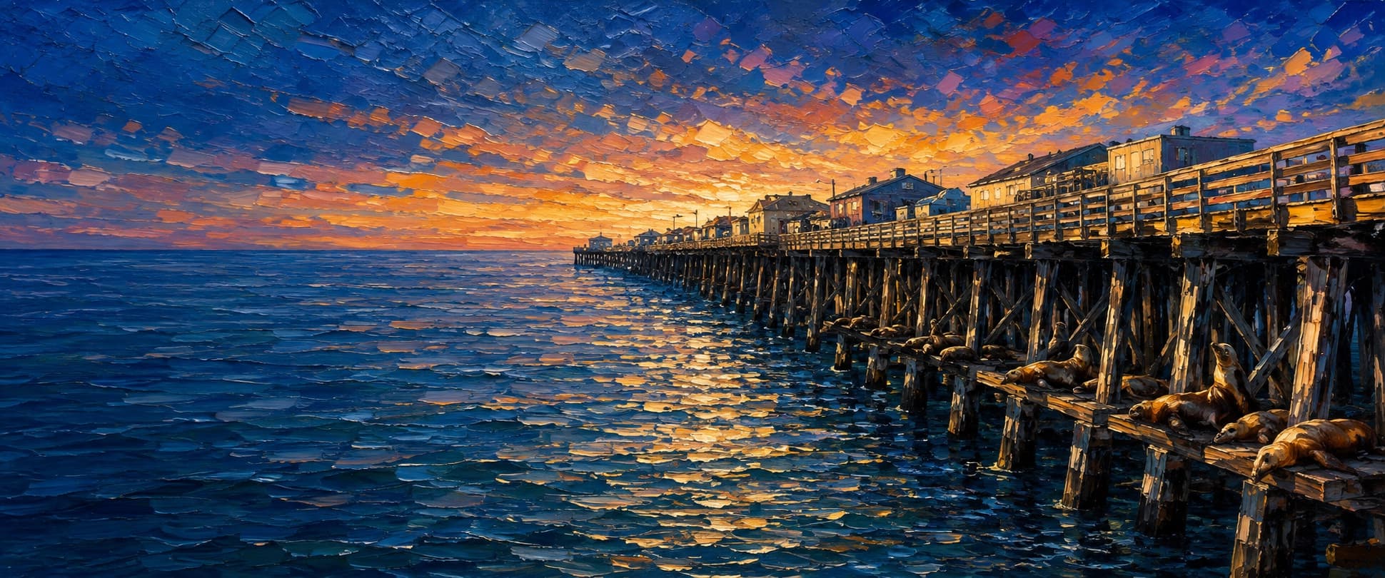 Santa Cruz Wharf (Santa Cruz Municipal Wharf) location artwork