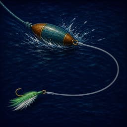 Bonito Casting Splasher (Casting Egg + Feather) diagram